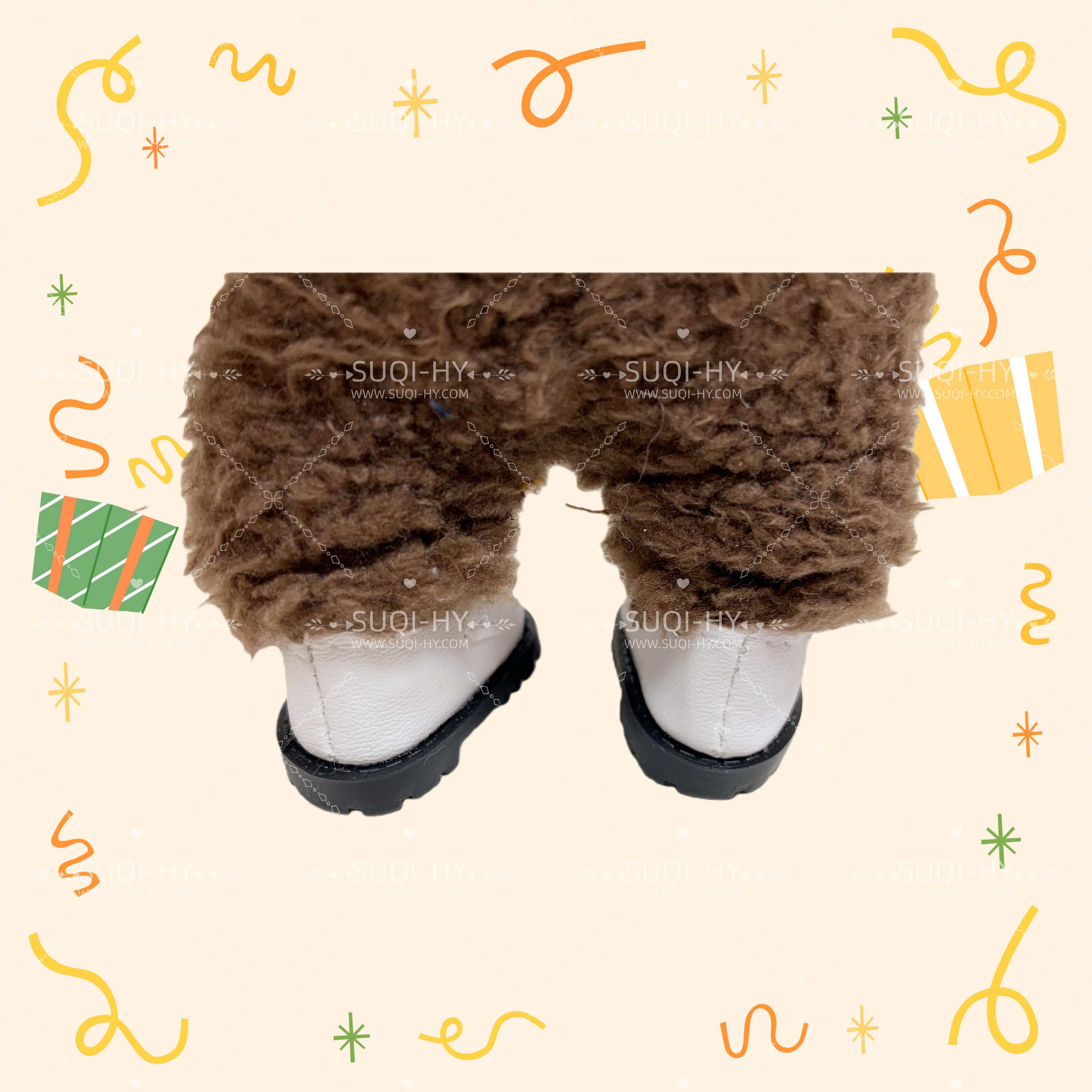 Handmade for 17cm LBB Plush Vinyl FigureCompatible with V1/V2/V3Macaron Sitting Party Warning: High Energy Ahead