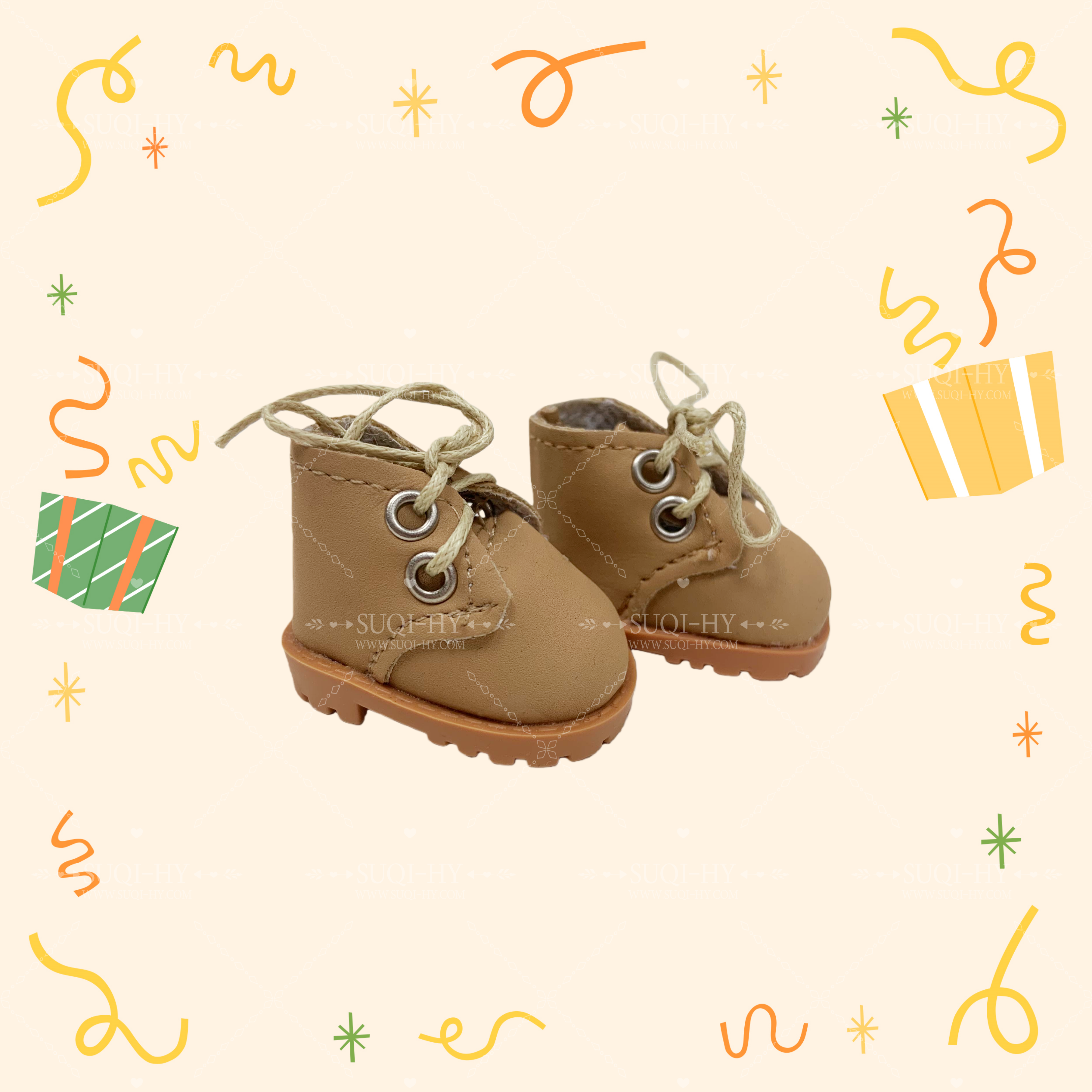 17cm Enamelled Rubber Plush Doll Clothes, Backpack and Glasses - Compatible with v1, v2, v3