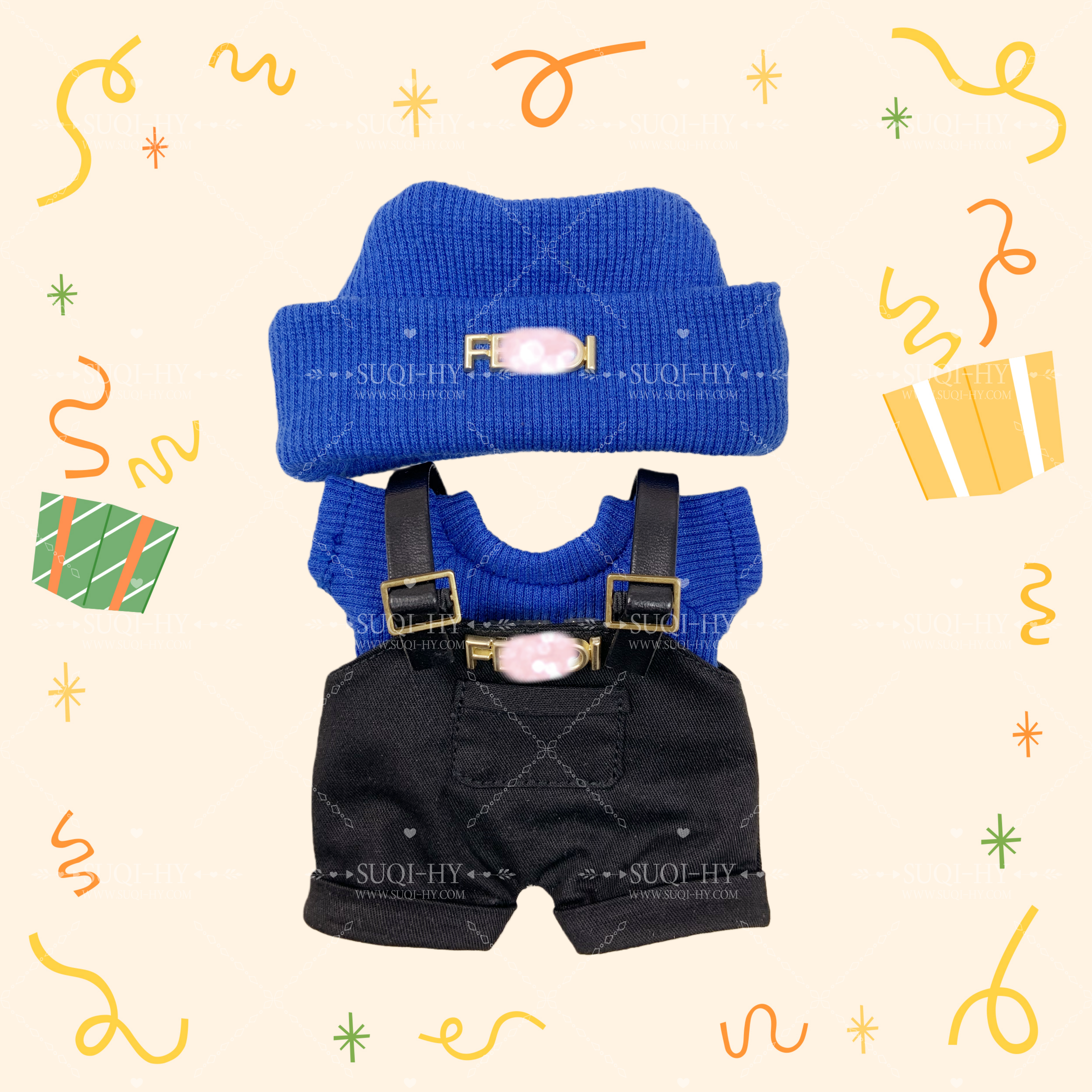 Designer's colorful set suitable for 17cm LBB, with multiple colors and logos to customize and choose from