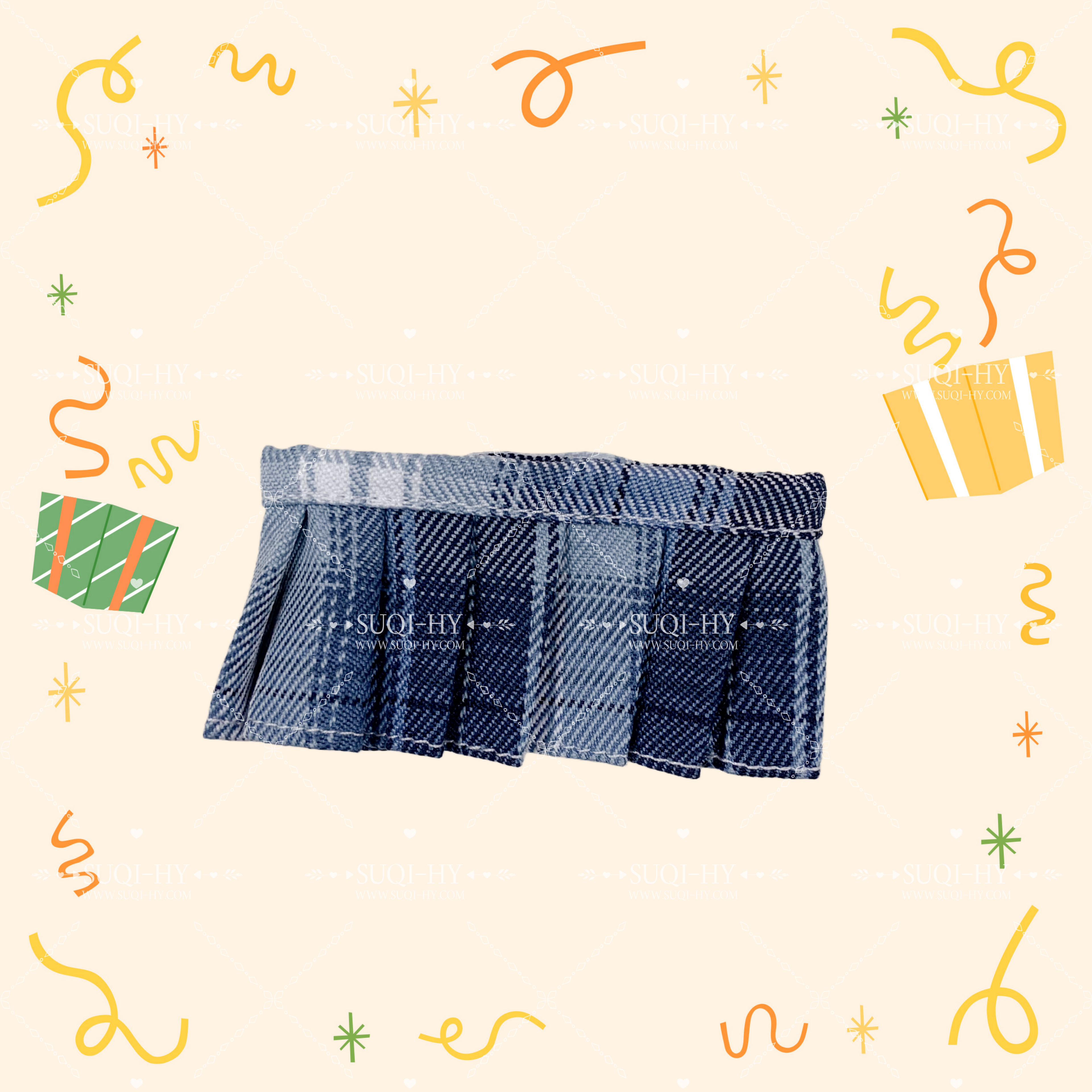 A versatile short pleated skirt with multiple colors that looks great when paired with T-shirts, shirts, sweaters, and outerwear. Suitable for LBB sizes up to 17cm LBB