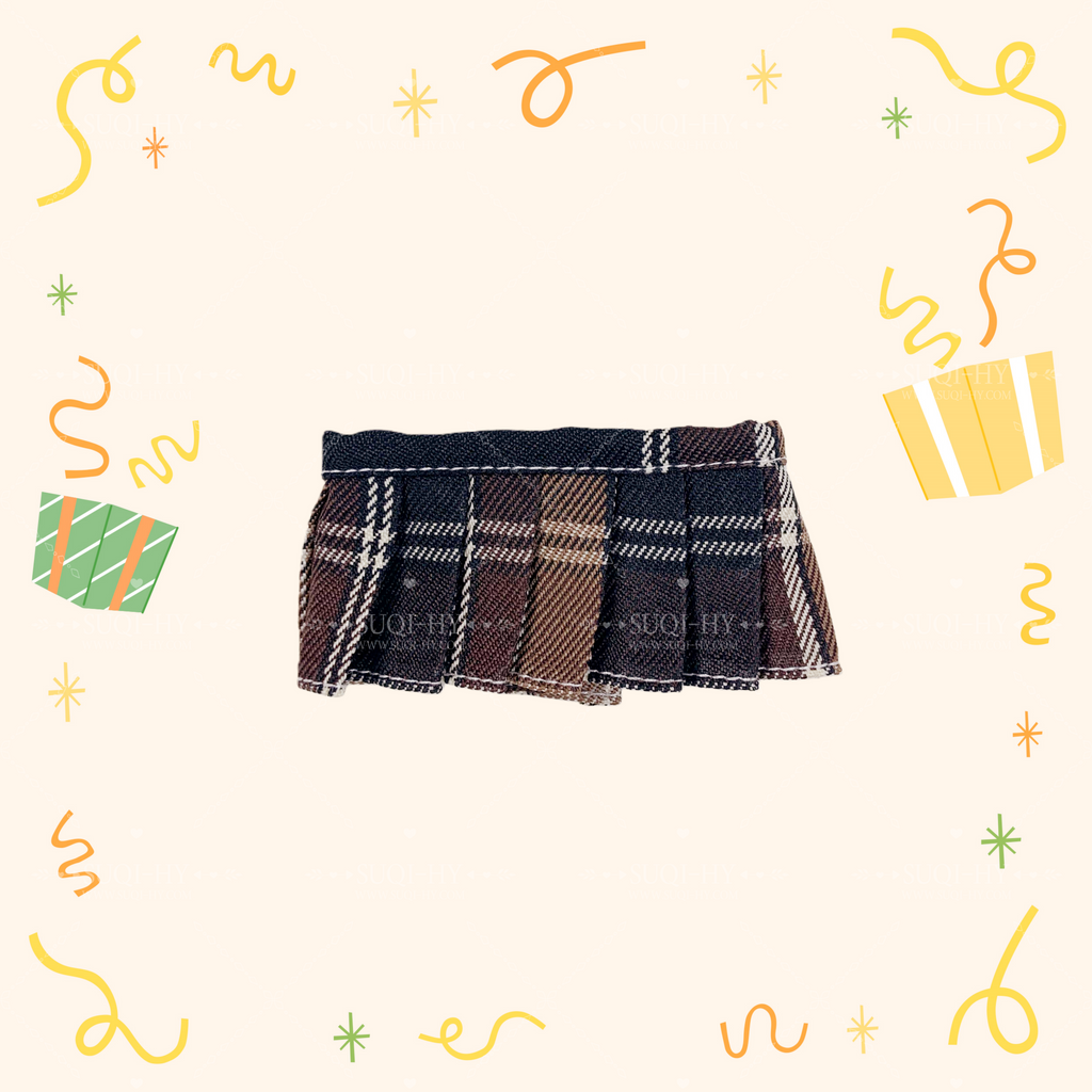 17cm Enamelled Rubber Plush Doll Clothes, Backpack and Glasses - Compatible with v1, v2, v3