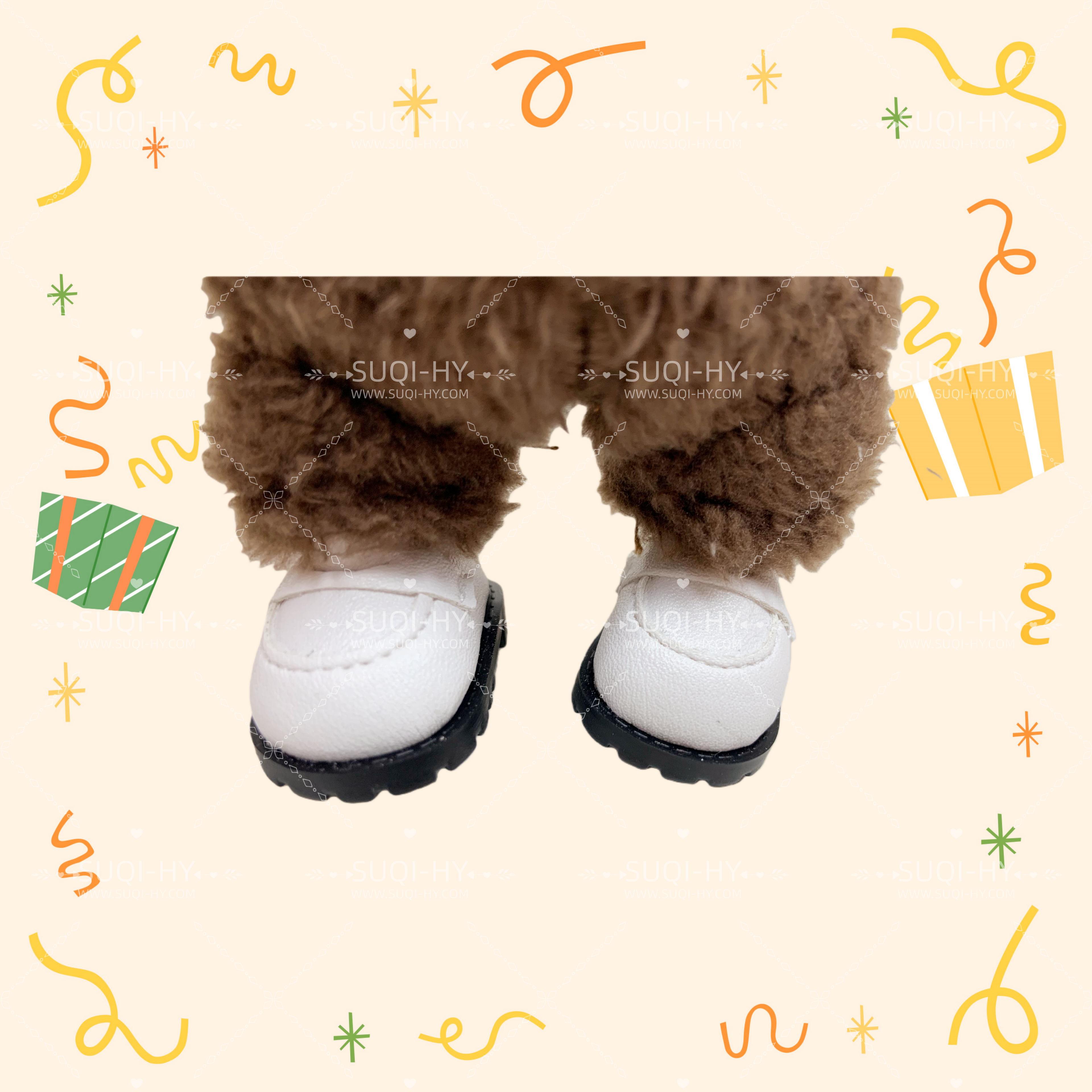 Handmade for 17cm LBB Plush Vinyl FigureCompatible with V1/V2/V3Macaron Sitting Party Warning: High Energy Ahead