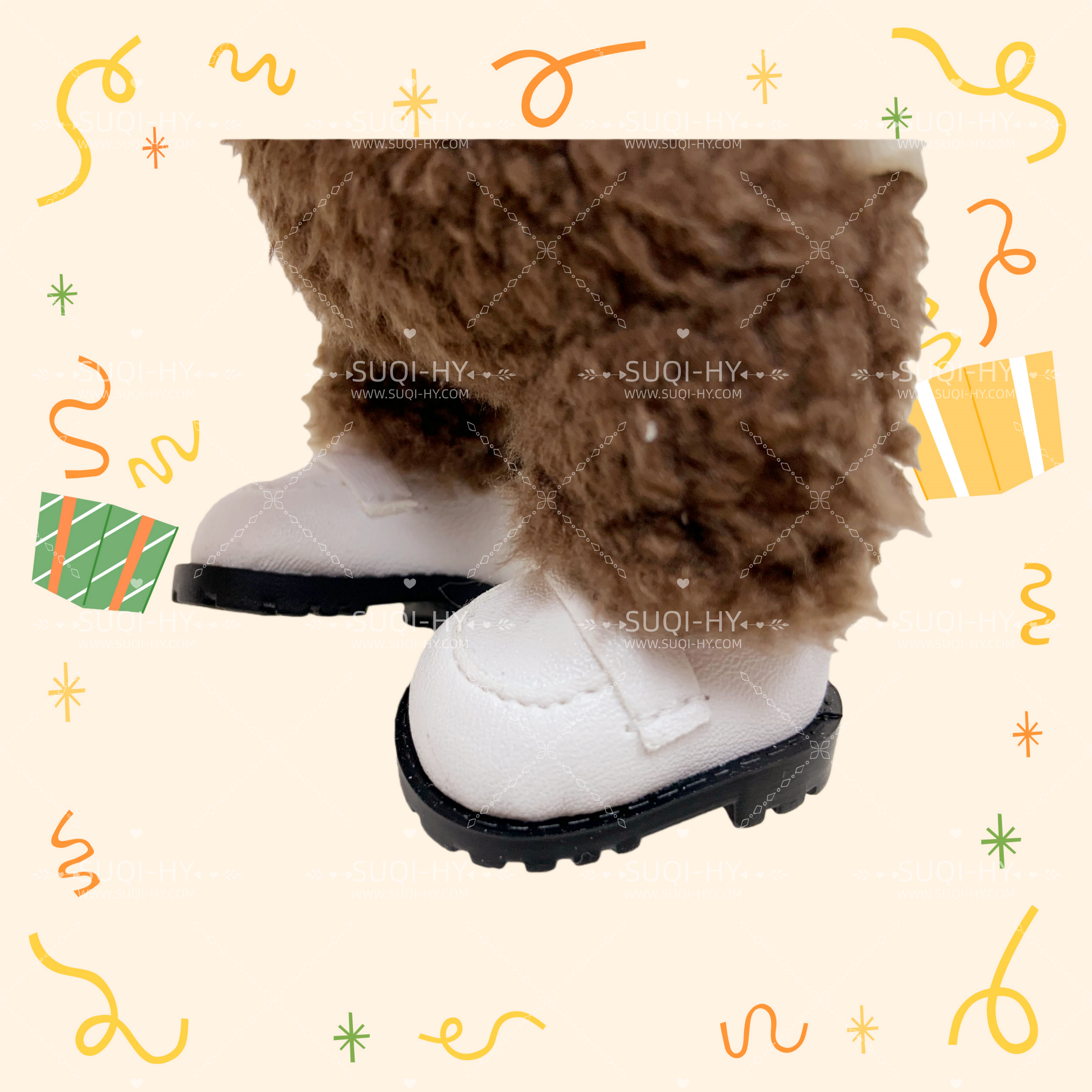 Handmade for 17cm LBB Plush Vinyl FigureCompatible with V1/V2/V3Macaron Sitting Party Warning: High Energy Ahead