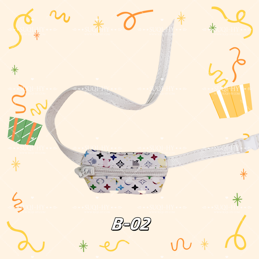 Crossbody bag for 17cm dolls like cotton dolls, suitable for Lafufu