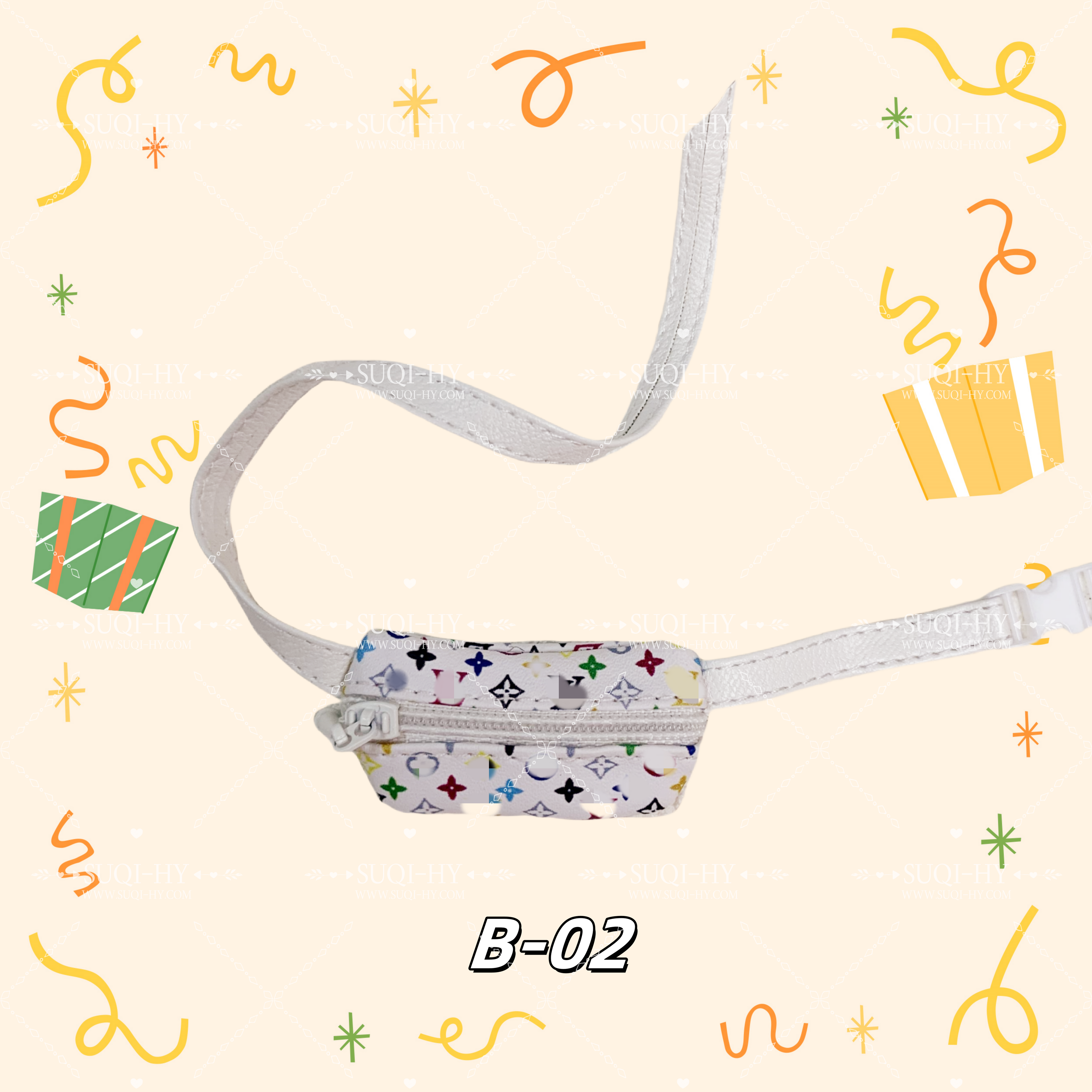 Crossbody bag for 17cm dolls like cotton dolls, suitable for Lafufu