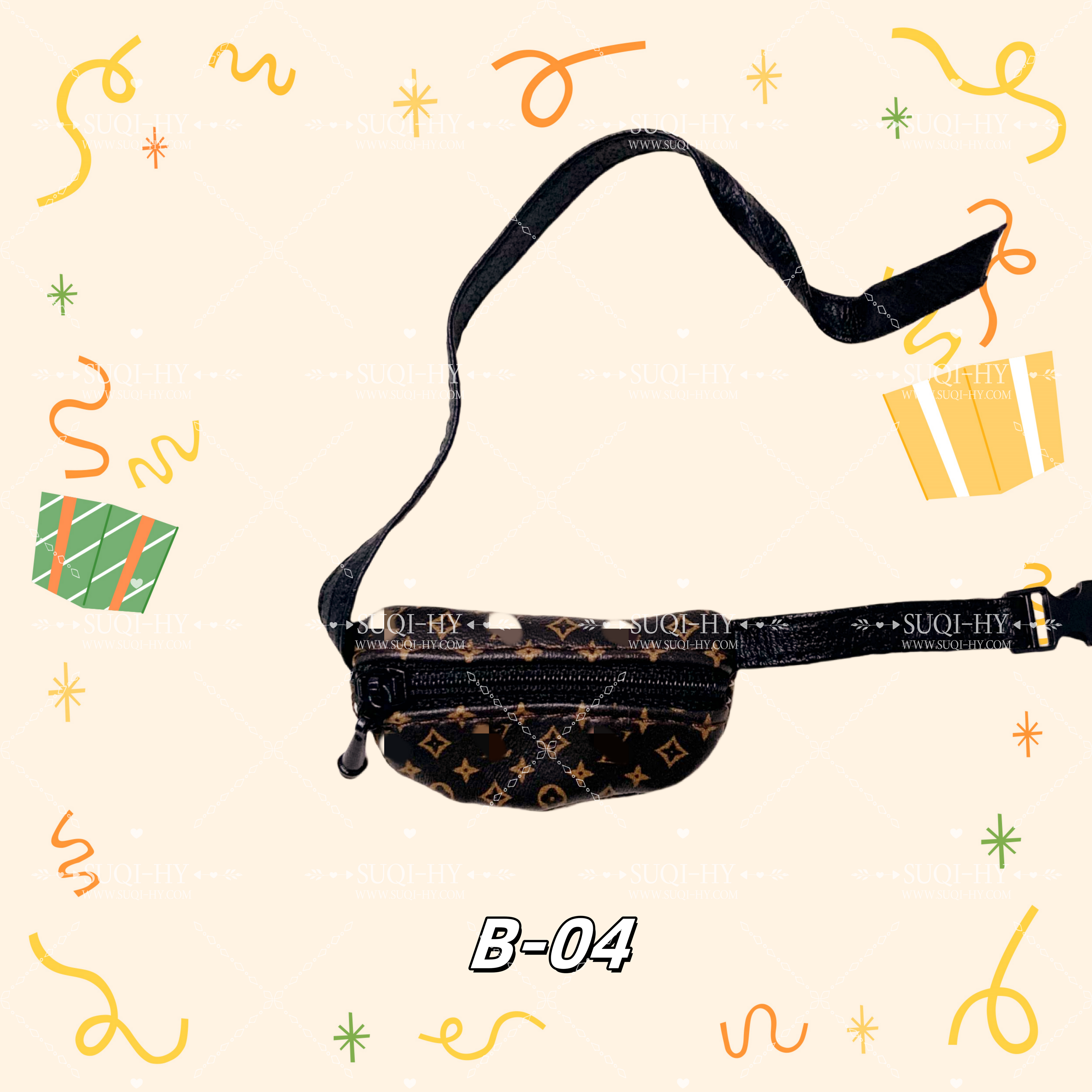 Crossbody bag for 17cm dolls like cotton dolls, suitable for Lafufu