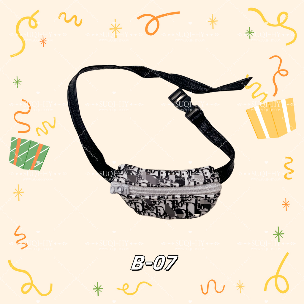 Crossbody bag for 17cm dolls like cotton dolls, suitable for Lafufu