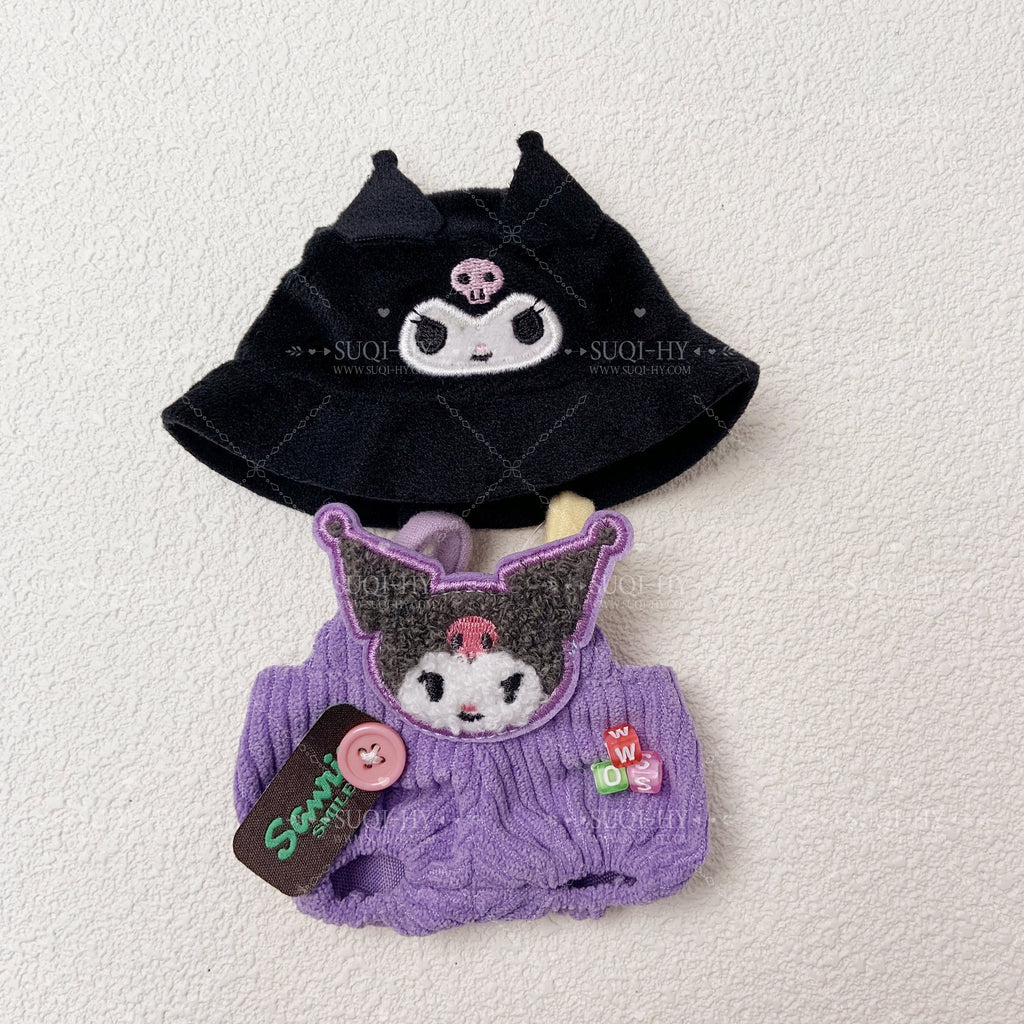 Cute plush HK /KUKU set,Other SanSanr character clothing suitable for 17cm lafufu