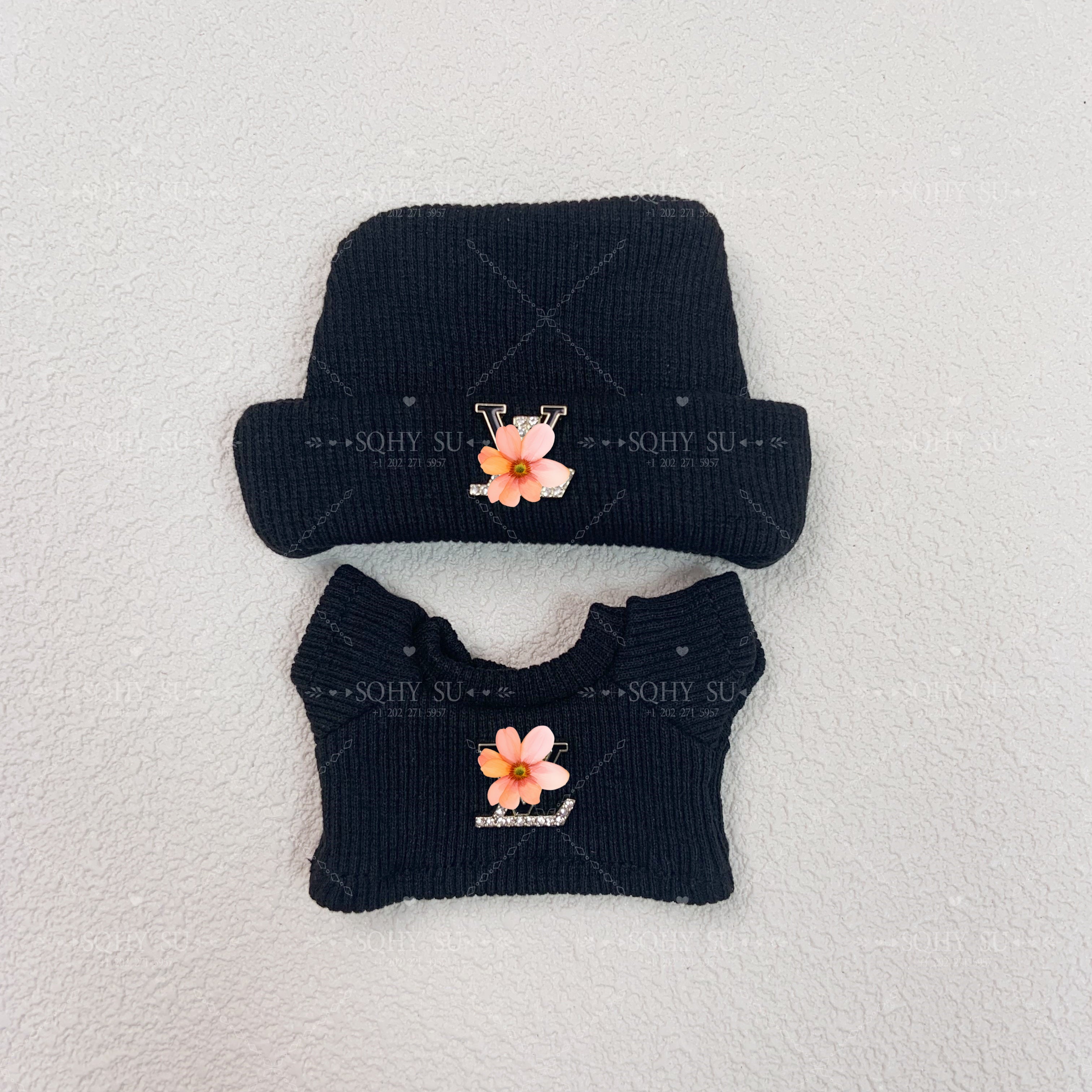 Lulu sweater set: hat + sweater,Multiple colors available, suitable for 17cm LBB dolls.